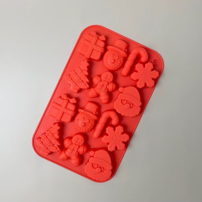 Christmas-themed Silicone Mold Silicone Mold for DIY Candle and Soap Making