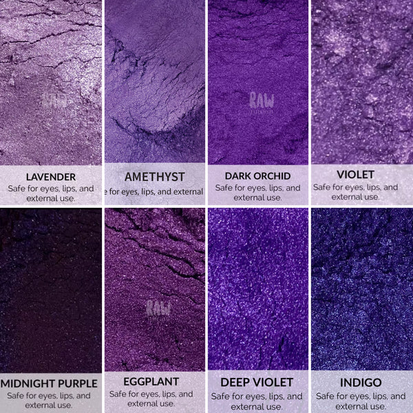 Purple/Violet Mica Powder for Soap, Cosmetics, Resin, Slime - 5g / 25g