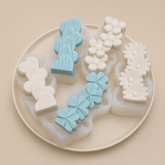 Assorted Wavy Pillar Silicone Mold