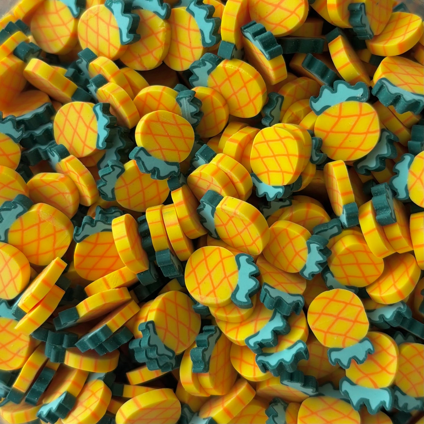 Plastic Polymer Fimo Fruit Slices for crafts (10mm)