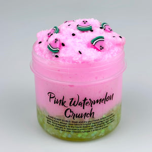 Pink Watermelon Crunch Crunchy Bingsu Snowfizz Slime