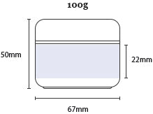 Frosted PP Jar with inner lid - 10g | 30g | 50g | 80g | 100g | 150g | 200g | 250g