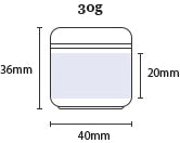Frosted PP Jar with inner lid - 10g | 30g | 50g | 80g | 100g | 150g | 200g | 250g