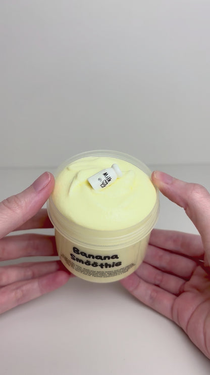 Banana Smoothie Snow Slime