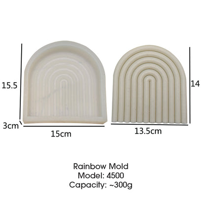 Rainbow Pillar Candle Silicone Mold