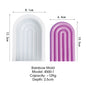 Rainbow Pillar Candle Silicone Mold