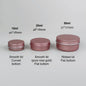 10g/25g/50g Flat Aluminum Tin Can/Jar (Rose Gold, Silver, Black, Light Gold)