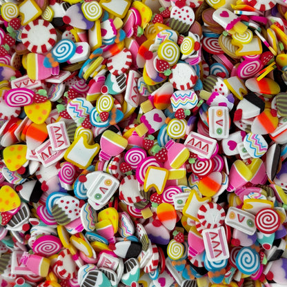 NOT EDIBLE! Food-themed Polymer Sprinkles for Slime and other crafts - Cereal | Egg | Sushi | Maki | Gummy worms | Onion | Mushroom | Fries | Salad | Burger | Ice Cream | Cupcake