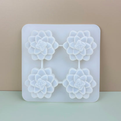 Nature Floral Cactus Honeycomb Snowflake Cloud Silicone Molds - Assorted Silicone Mold for DIY Candle and Soap Making