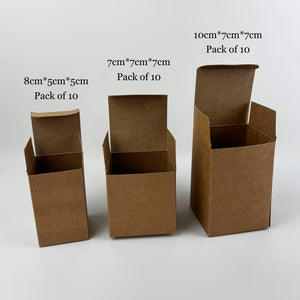 10pcs Tuck Top Auto Bottom Kraft Box
