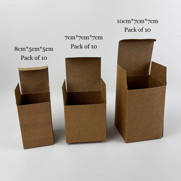 10pcs Tuck Top Auto Bottom Kraft Box