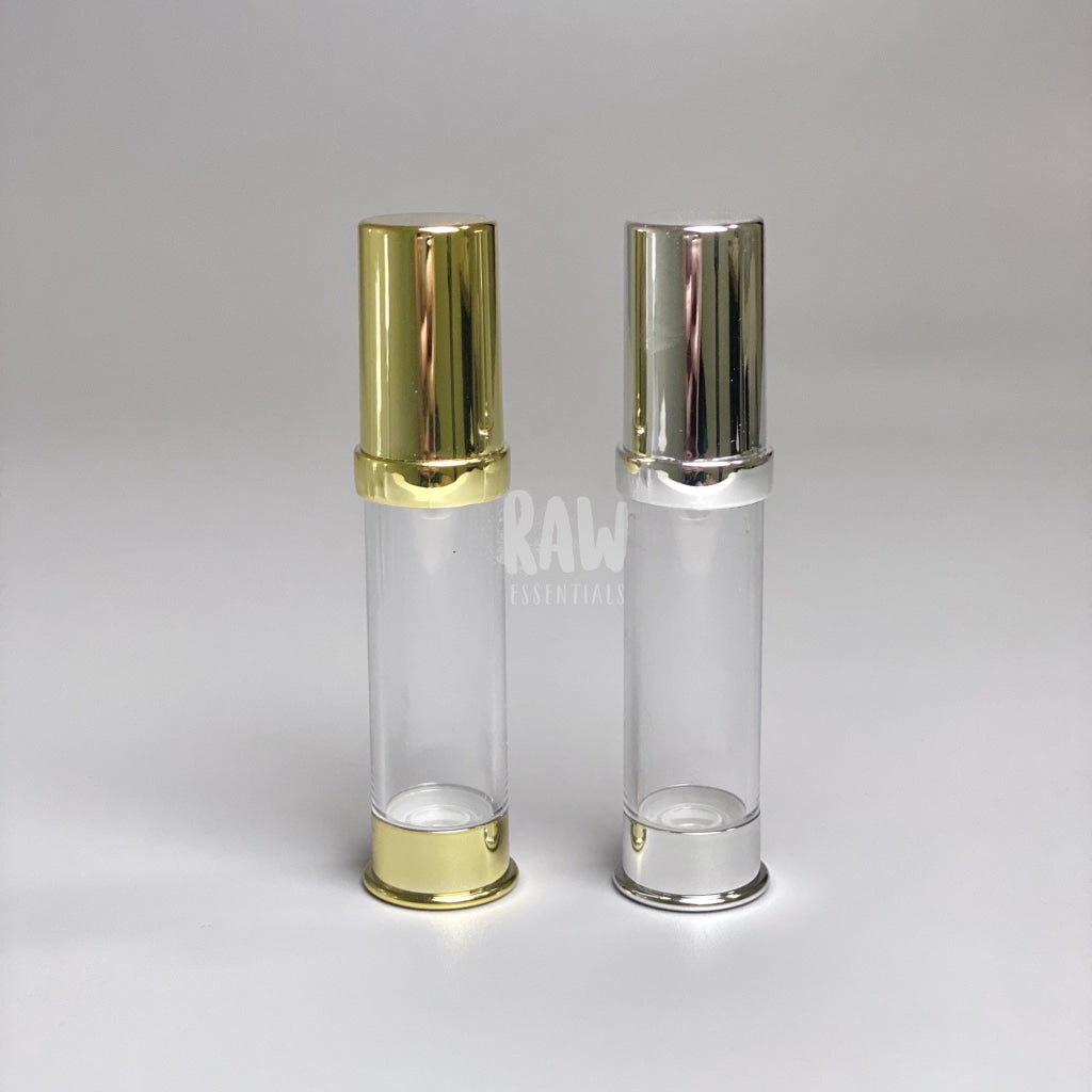 Reusable Airless Pump Bottles - Metallic Packaging