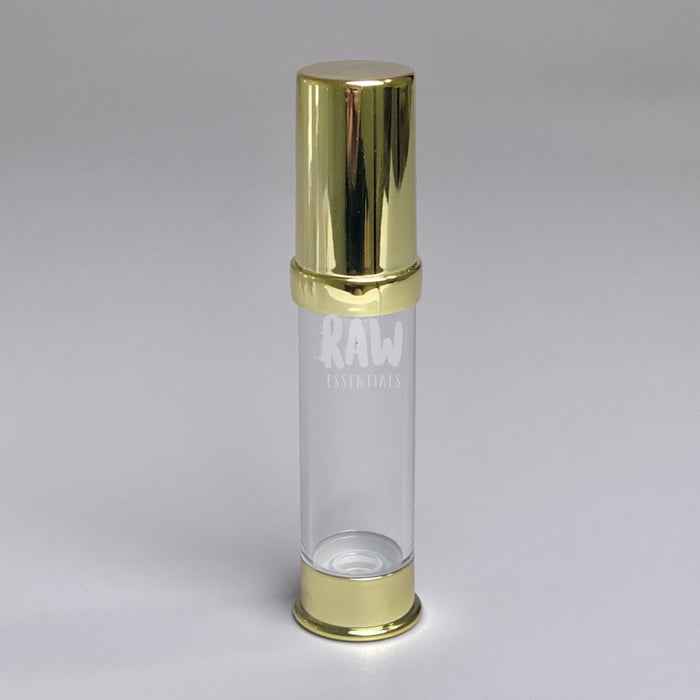 Reusable Airless Pump Bottles - Metallic 10Ml / Gold Packaging