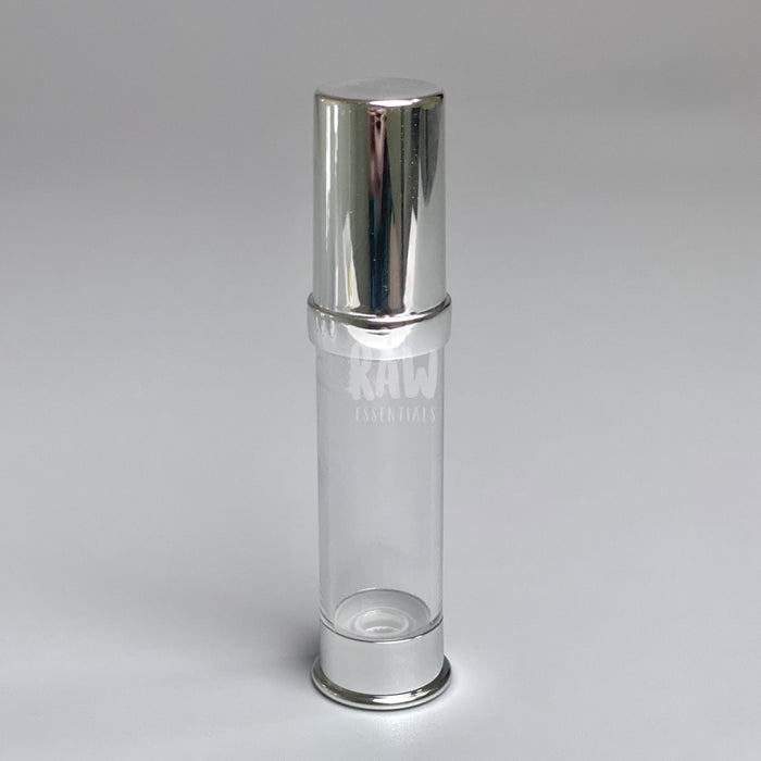Reusable Airless Pump Bottles - Metallic 10Ml / Silver Packaging