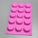 15-Cavity Round Silicone Mold Thick - 124G Soap
