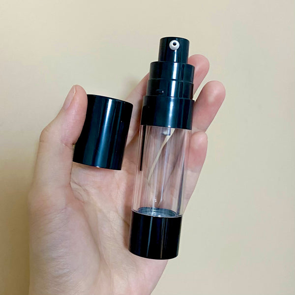 Airless Pump Bottles for Serum / Lotion / Cream (Reusable)