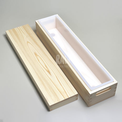 2.2 Kg Wooden Loaf Mold With Silicone Lining Soap
