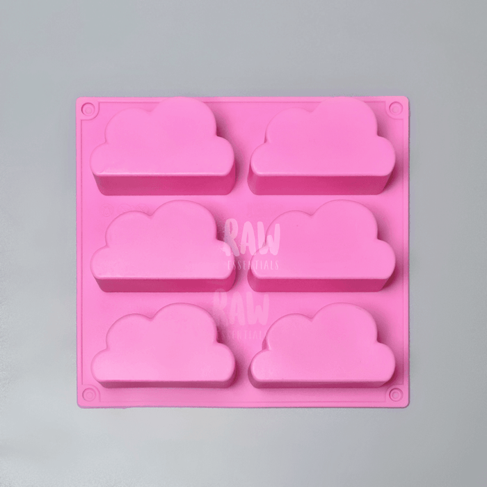 6 Cavity Cloud Silicone Mold Soap
