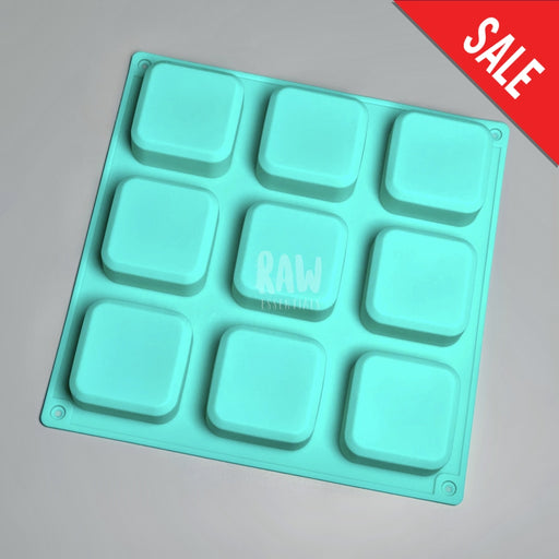 9 Trimmed Edge Square Silicone Mold Soap