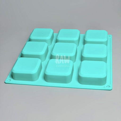 9 Trimmed Edge Square Silicone Mold Soap