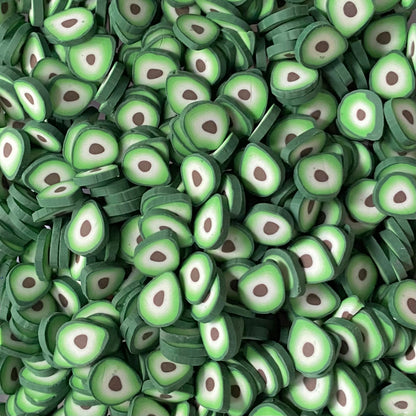 Plastic Polymer Fimo Fruit Slices for crafts (10mm)