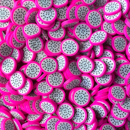 Plastic Polymer Fimo Fruit Slices for crafts (10mm)