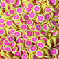 Plastic Polymer Fimo Fruit Slices for crafts (10mm)