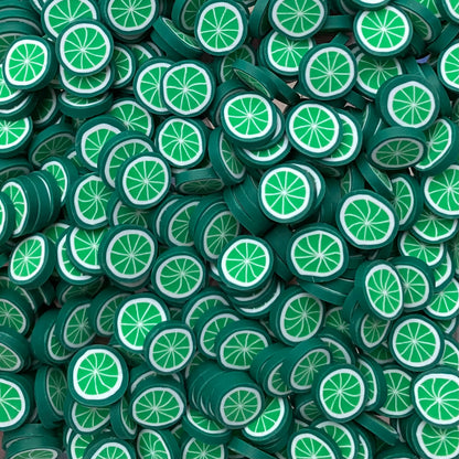 Plastic Polymer Fimo Fruit Slices for crafts (10mm)