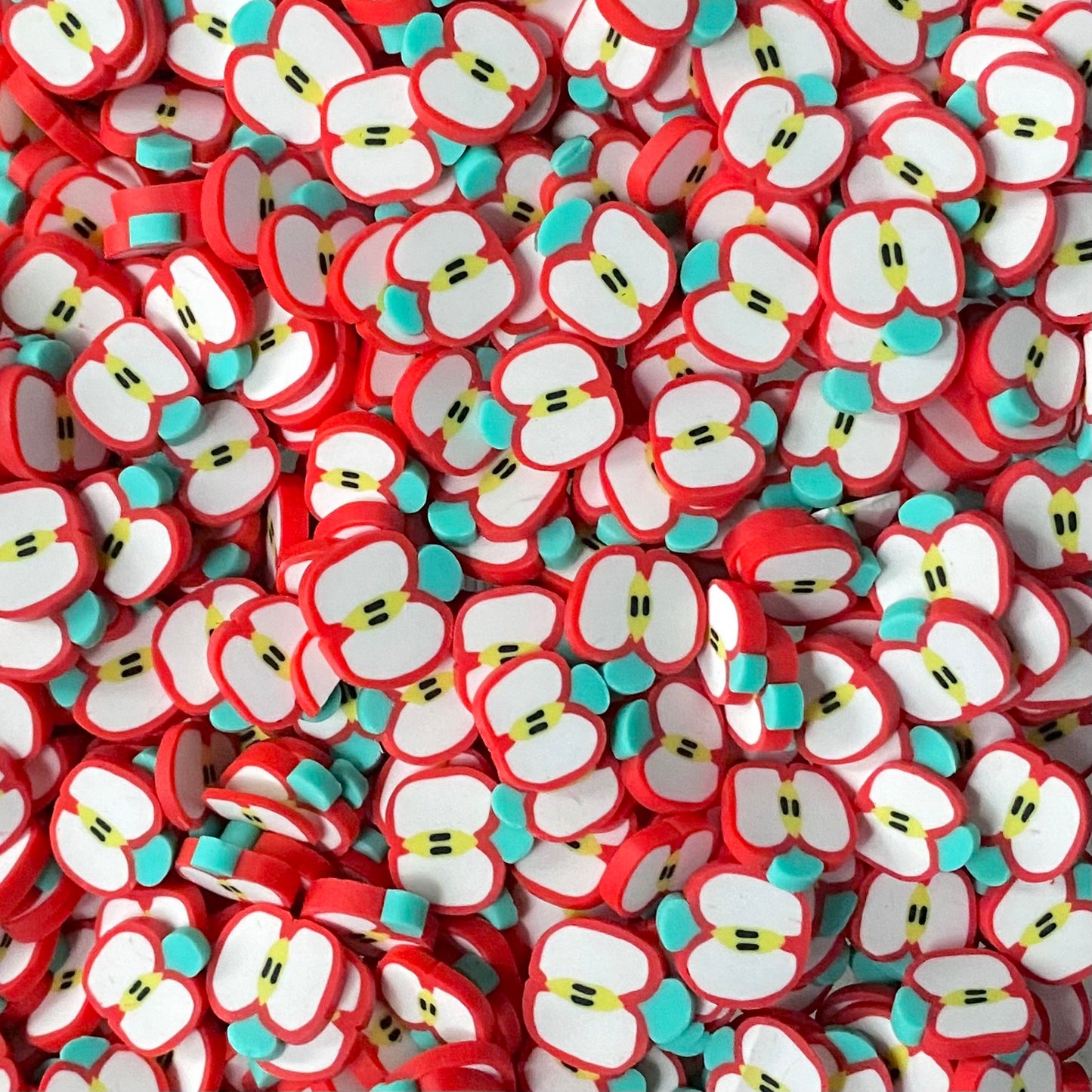 Plastic Polymer Fimo Fruit Slices for crafts (10mm)