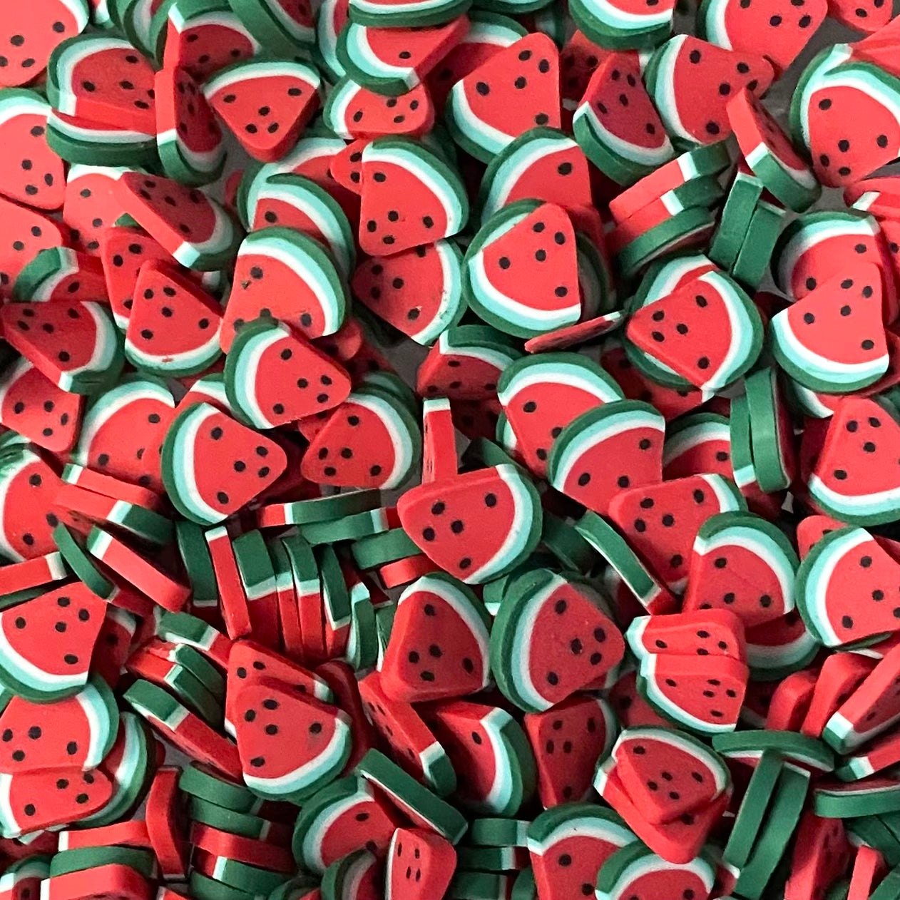 Plastic Polymer Fimo Fruit Slices for crafts (10mm)