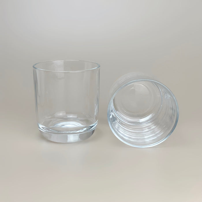 300ml Rounded-Bottom Glass Candle Jars 8x9cm