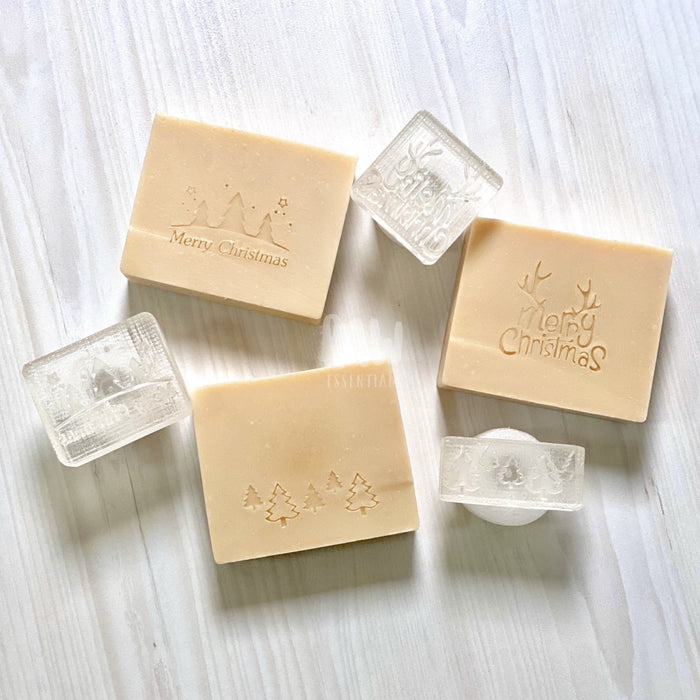 Christmas-Themed Soap Stamps (With Handle)