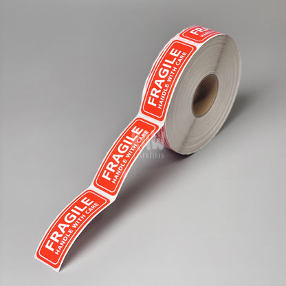 Fragile (Handle With Care) Stickers Small (1 X 3)