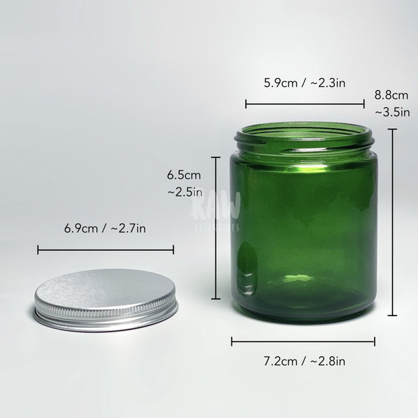 Green Glass Jar 100Ml / 250Ml