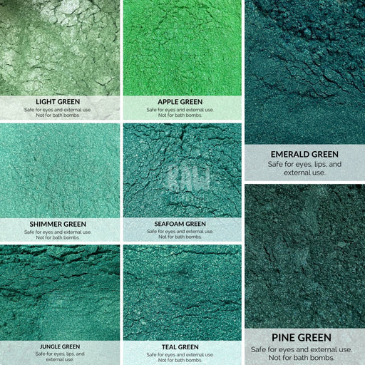 Green Mica Powder - 5G Powders & Neon Pigments