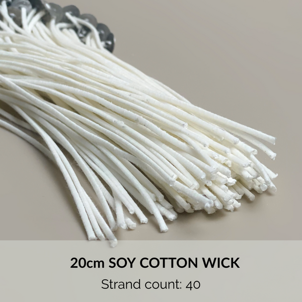 20pc/100pc 24 | 35 | 40 | 50 | 60 | 72-strand Soy Cotton Wick for candles