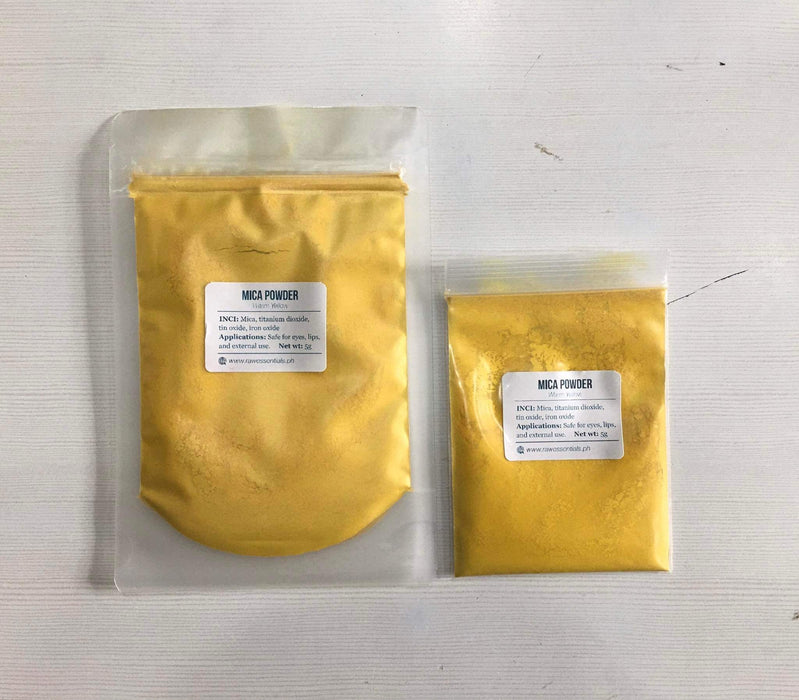 Yellow/Gold/Orange Mica Powder for Soap, Cosmetics, Resin, Slime - 5g / 25g