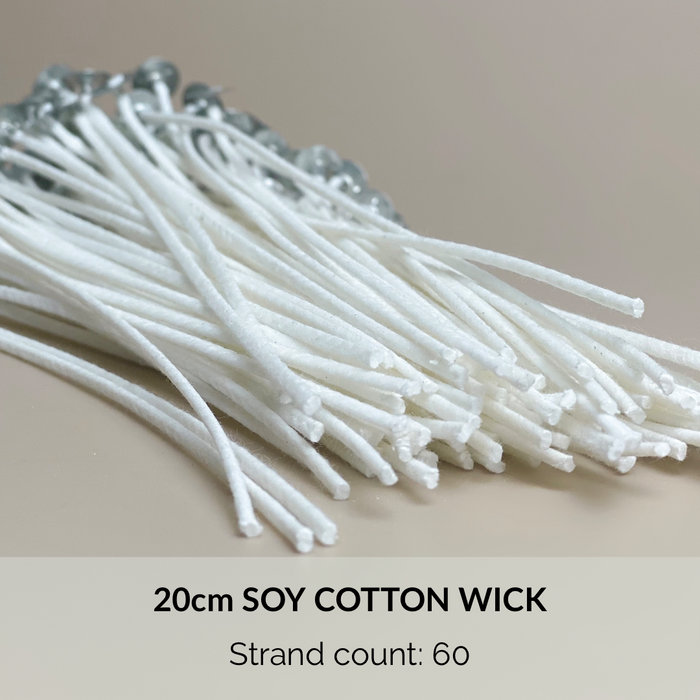 20pc/100pc 24 | 35 | 40 | 50 | 60 | 72-strand Soy Cotton Wick for candles