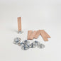 WHOLESALE 100pc Wooden wicks w/ sustainers (0.5mm)