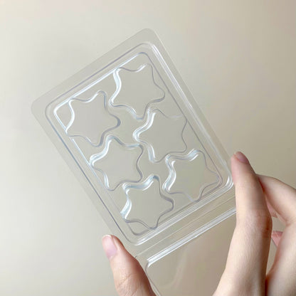 5pc Wax Melt Clamshell Mold (Square, Heart, Round, Star)