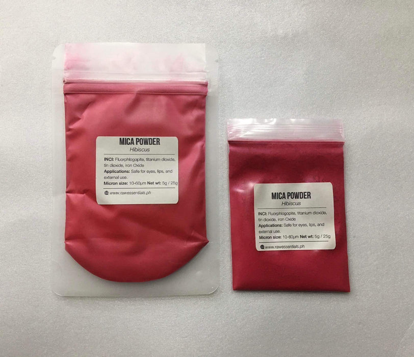 Pink/Red Mica Powder for Soap, Cosmetics, Resin, Slime - 5g / 25g
