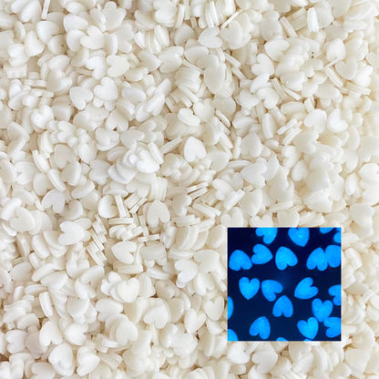 NOT EDIBLE! Glow in the dark polymer clay sprinkles - 10g / 50g
