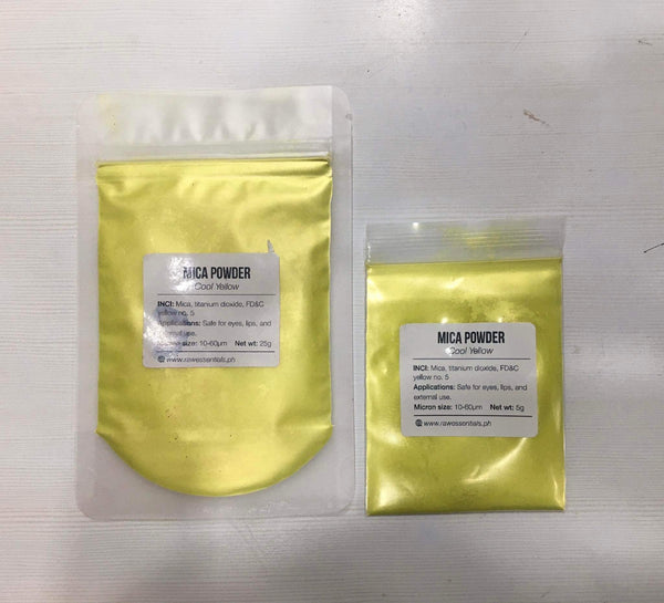 Yellow/Gold/Orange Mica Powder for Soap, Cosmetics, Resin, Slime - 5g / 25g