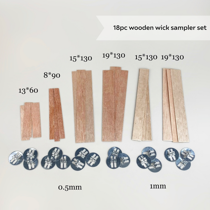 18pc Wooden wicks sampler set