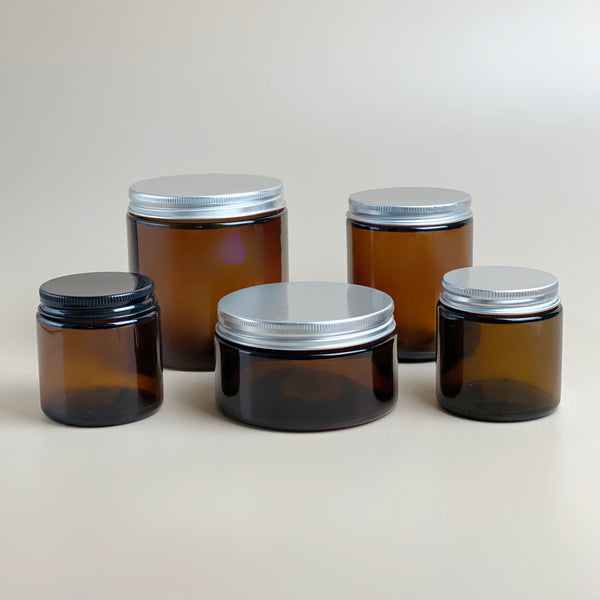 WHOLESALE Amber Glass Candle Jar