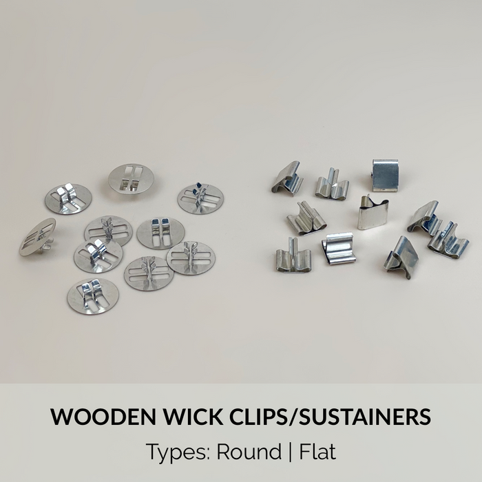 10pc Wooden wick sustainer / wick clips