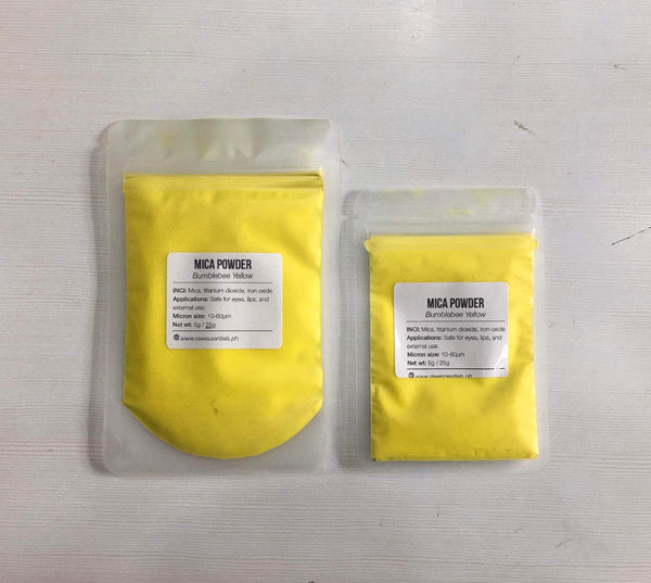 Yellow/Gold/Orange Mica Powder for Soap, Cosmetics, Resin, Slime - 5g / 25g