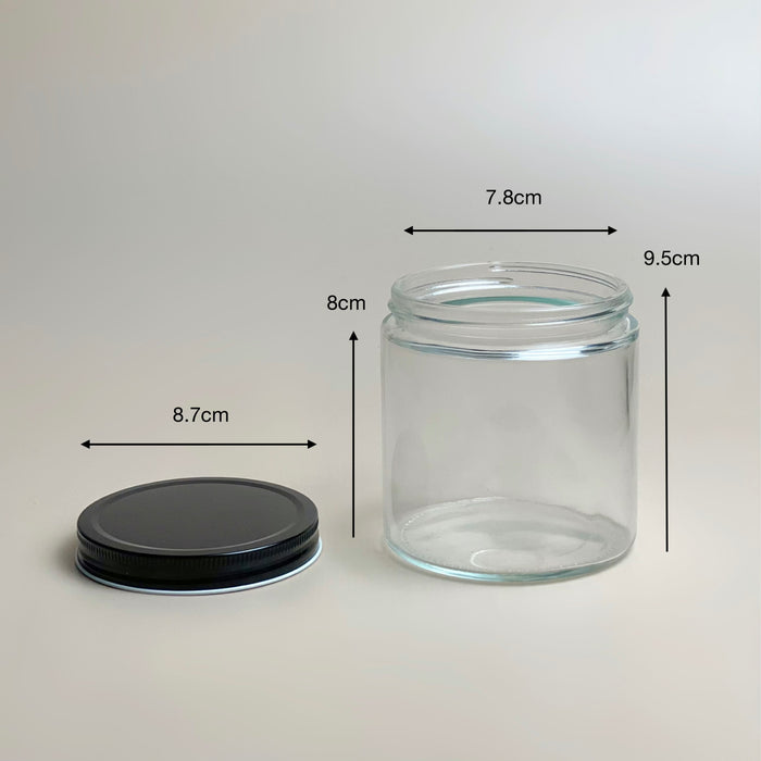 Transparent Glass Candle Jar 120ml / 200ml / 250ml /500ml