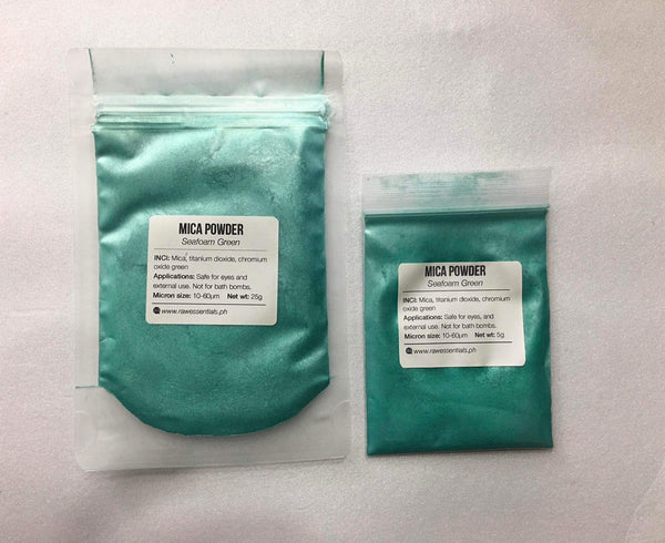 Green Mica Powder for Soap, Cosmetics, Resin, Slime - 5g / 25g