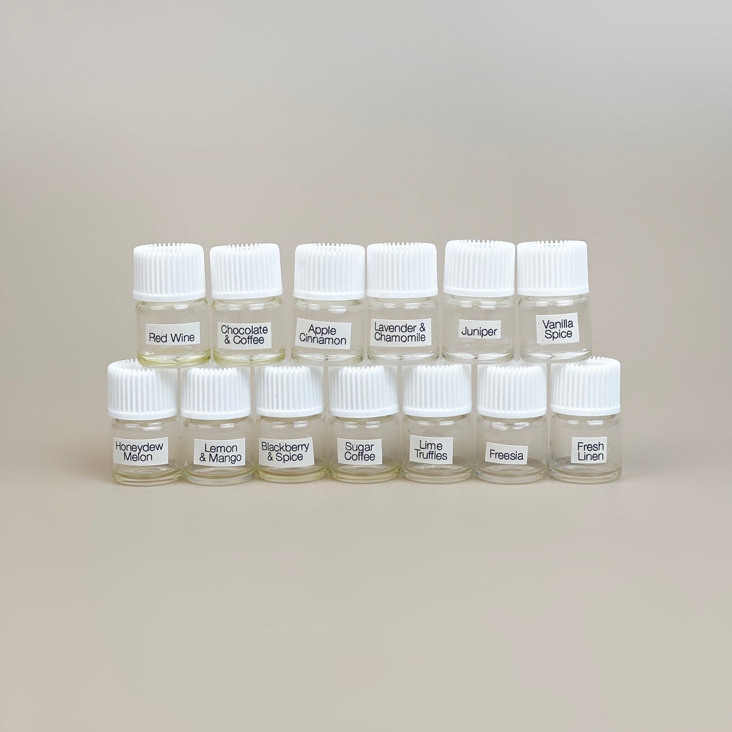 Fragrance oil sniffing set